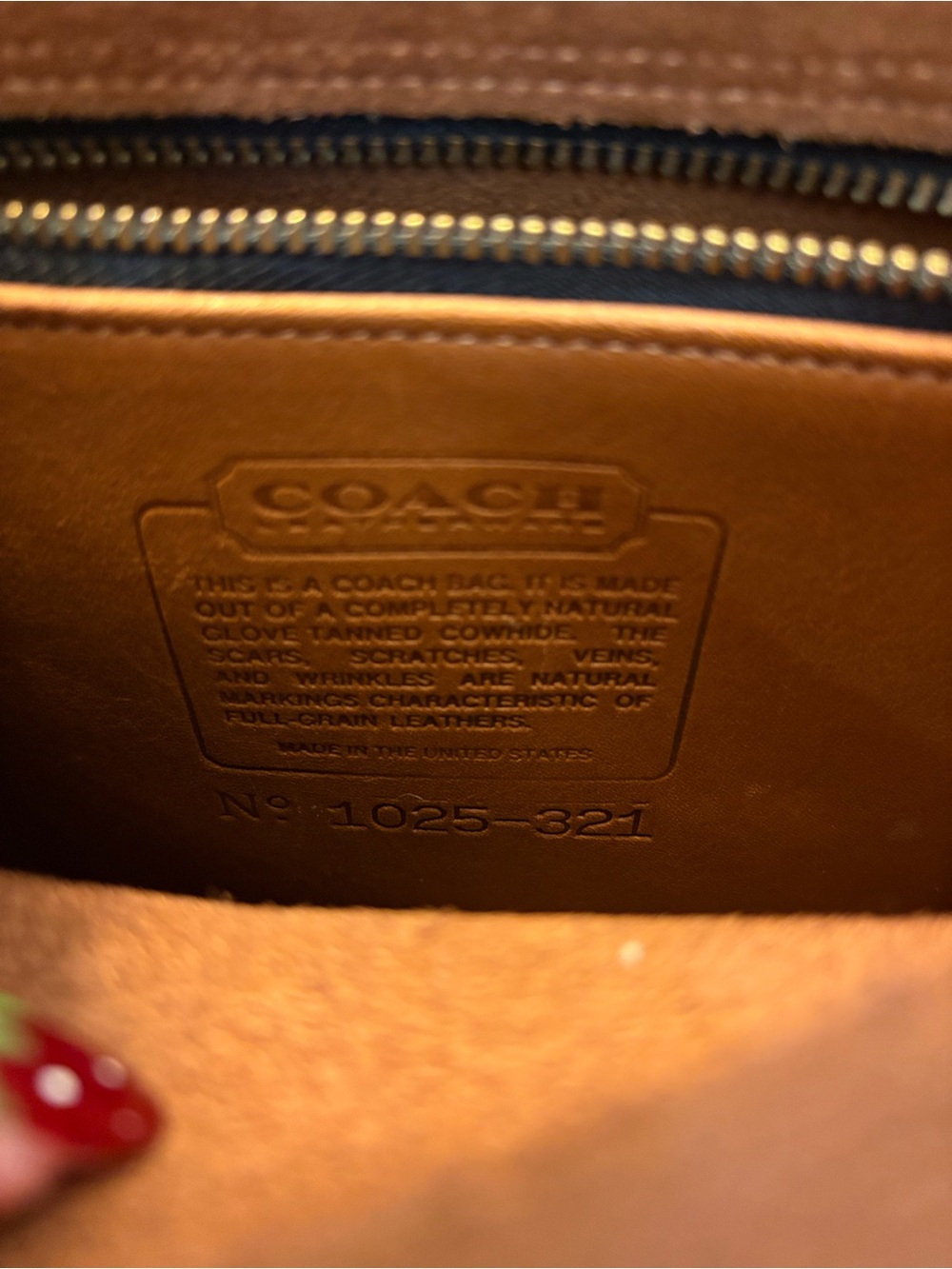 Vintage Coach Murphy Crossbody bag in British Tan leather. - Picture 6 of 11